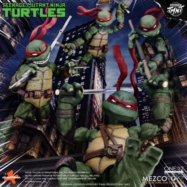【史派克工廠】預購免運Q4 Mezco toys one:12 忍者龜 MEZ75506 可動 4入套組 訂 0617 Mezco toys one:12 忍者龜 MEZ75506 可動 4入套組 訂