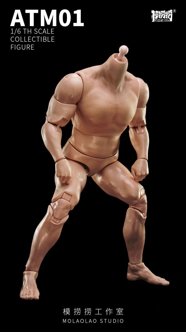 【史派克工廠】結單 預購Q4 模撈撈 1/6 超可動兵人素體系列 ATM01 標準版 & ATM01-1 紋身版 0627 模撈撈 1/6 超可動兵人素體系列 ATM01 標準版 & ATM01-1 紋身版