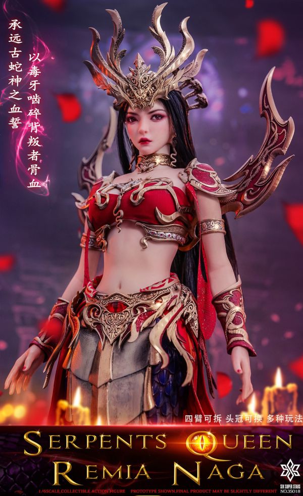 【史派克工廠】預購免運26年Q1 六芒星 3STOYS 1/6 蛇姬女王 蕾米亞 娜迦 可動人偶 3S018 0717 六芒星 3STOYS 1/6 蛇姬女王 蕾米亞 娜迦 可動人偶 3S018