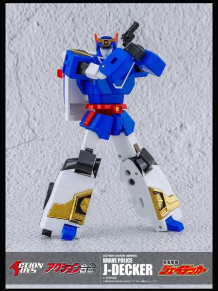 【史派克工廠 】結單免運25年10月 Action Toys 勇者警察 J-DECKER傑德卡 可動合金完成品 0212 Action Toys 勇者警察 可動合金完成品