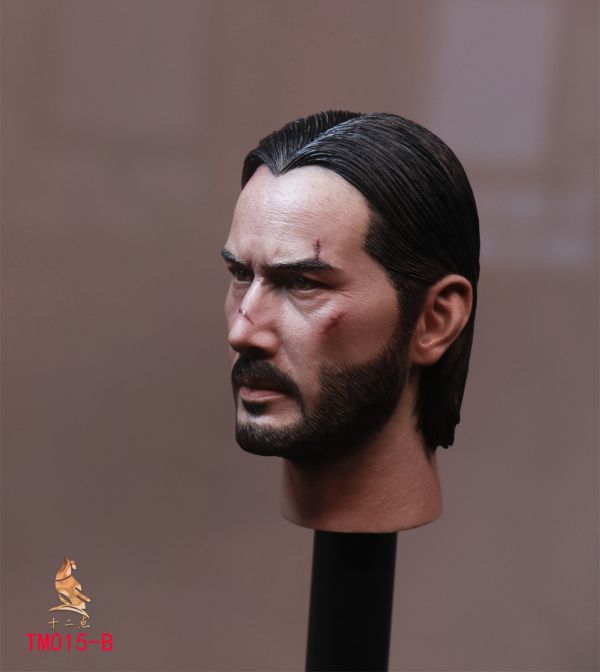 【史派克工廠】結單 預購10月 十二點 1/6 歐美硬漢頭雕4 捍衛任務4 基努李維 頭雕 TM015-AB 共2款 0811 十二點 1/6 歐美硬漢頭雕4 捍衛任務4 基努李維 頭雕 TM015-AB 共2款