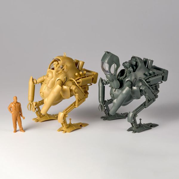 【史派克工廠】結單4月 海洋堂 組裝模型 ARTPLA 機甲創世記 雙足袋鼠 雙機套組＆維修兵模型 1/35 0205 海洋堂 組裝模型 ARTPLA 機甲創世記 雙足袋鼠 雙機套組＆維修兵模型 1/35