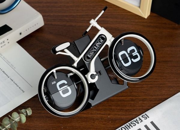 【史派克工廠】結單免運26年1月 MIDCLOCK 桌面自動翻頁時鐘 二代自行車 12小時制 6色 0130 MIDCLOCK 桌面自動翻頁時鐘 二代自行車 12小時制 6色