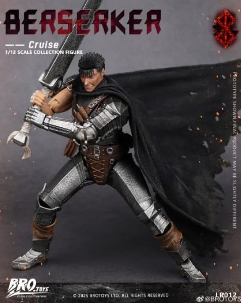 【史派克工廠】預購免運Q1 BROTOYS 1/12 狂戰士-克魯斯 烙印勇士 凱茲 6吋 LR012 可動 1009 BROTOYS 1/12 狂戰士-克魯斯 烙印勇士 凱茲 6吋 LR012 可動