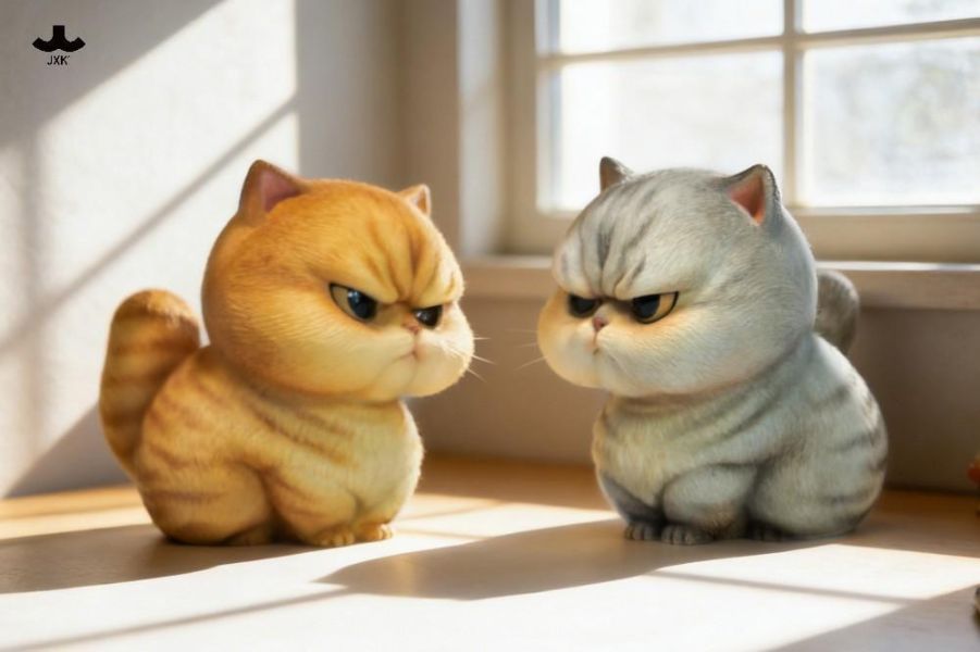 【史派克工廠】預購免運26年Q2 JXK JXK318 哼哼唧唧貓 貓 動物 模型 兩款 0409 JXK JXK318 哼哼唧唧貓 貓 動物 模型 兩款