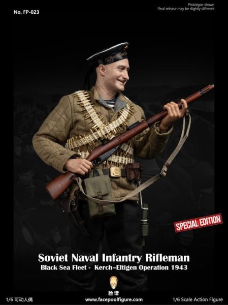 【史派克工廠】結單免運26年Q1 臉譜模玩 1/6 二戰蘇聯海軍 黑海艦隊 步槍手 普通版 特別版 0909 臉譜模玩 1/6 二戰蘇聯海軍 黑海艦隊 步槍手 普通版 特別版