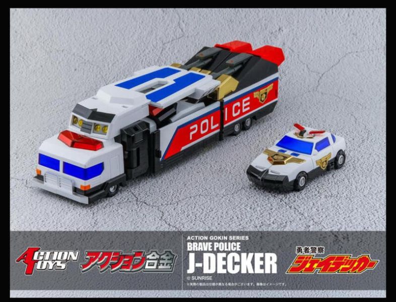 【史派克工廠 】結單免運25年10月 Action Toys 勇者警察 J-DECKER傑德卡 可動合金完成品 0212 Action Toys 勇者警察 可動合金完成品