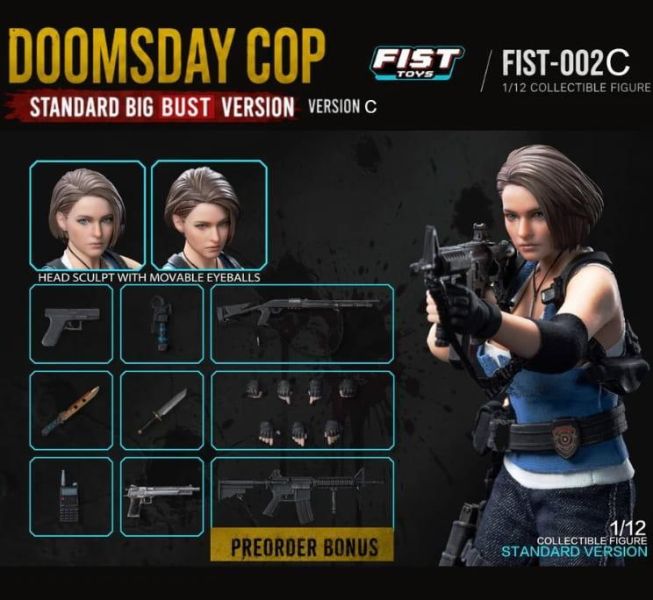 【史派克工廠】預購免運Q1 Fist Toys 末日女警 FIST-002 標準/血版 大小胸四版 可動 0616 Fist Toys 末日女警 FIST-002 標準/血版 大小胸四版 可動