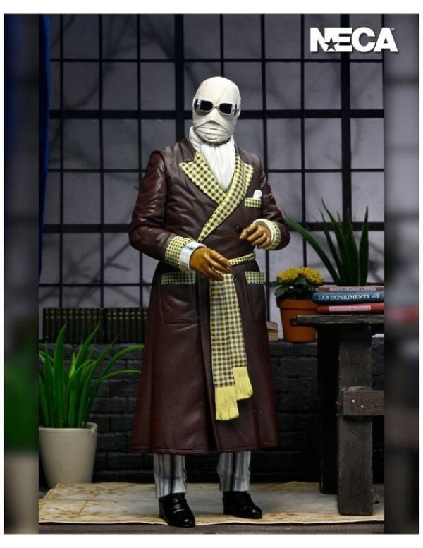 【史派克工廠】現貨 NECA 環球怪物 隱形人 Kemp House 彩色 7吋 可動人偶 0913 NECA 環球怪物 隱形人 Kemp House 彩色 7吋 可動人偶