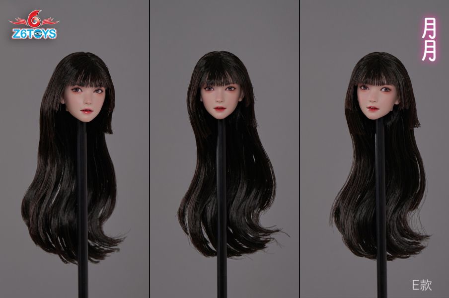 【史派克工廠】結單免運4月 Z6TOYS 1/6 亞洲可動眼美女頭雕 月月 ZC016ABCDEF 共6款 0410 Z6TOYS 1/6 亞洲可動眼美女頭雕 月月 ZC016ABCDEF 共6款