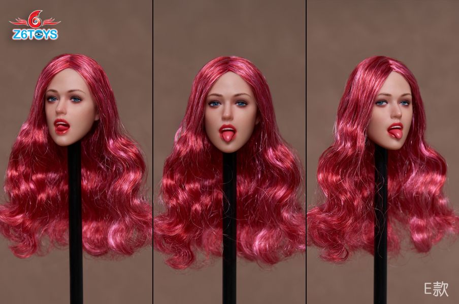 【史派克工廠】結單預購免運24年10月 Z6TOYS 1/6 性感表情 可動眼女頭雕ZC009 ABCDEF共6款 0911 Z6TOYS 1/6 性感表情 可動眼女頭雕ZC009 ABCDEF共6款