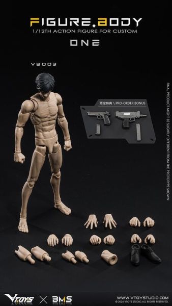 【史派克工廠】結單免運25年Q1 VTOYS X BMS 1/12 壹號素體 白膚 黃膚 可動人偶 1129 VTOYS X BMS 1/12 壹號素體 白膚 黃膚 可動人偶