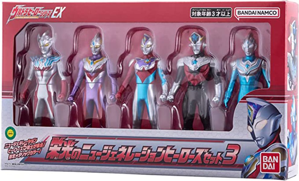 【史派克工廠】結單 預購23年5月 BANDAI 超人力霸王 EX榮光的新世代英雄公仔 套組3 0512 BANDAI 超人力霸王 EX榮光的新世代英雄公仔 套組3