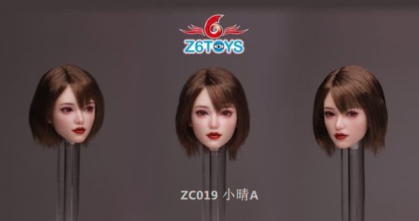 【史派克工廠】結單免運25年9月 Z6TOYS 1/6 亞洲可動眼美女頭雕 小晴 ZC019A-F 共6款 0822 Z6TOYS 1/6 亞洲可動眼美女頭雕 小晴 ZC019A-F 共6款