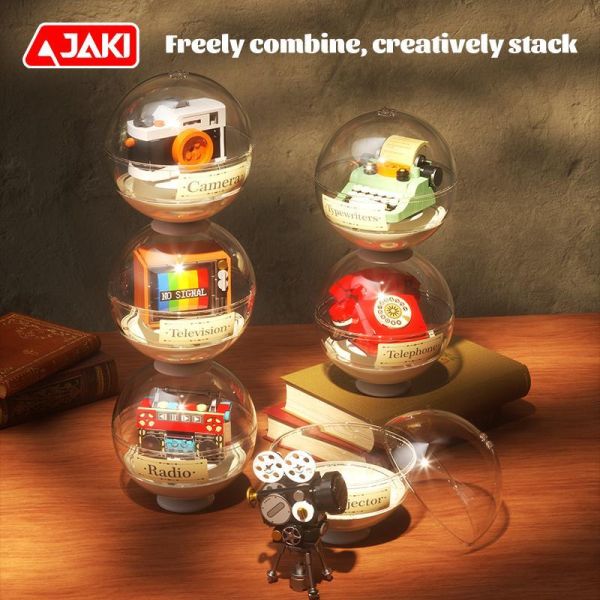 【史派克工廠】預購免運26年5月 佳奇 JAKI KJ013 復古電器積木盲盒 英文版 中盒6入 0507 佳奇 JAKI KJ013 復古電器積木盲盒 英文版 中盒6入
