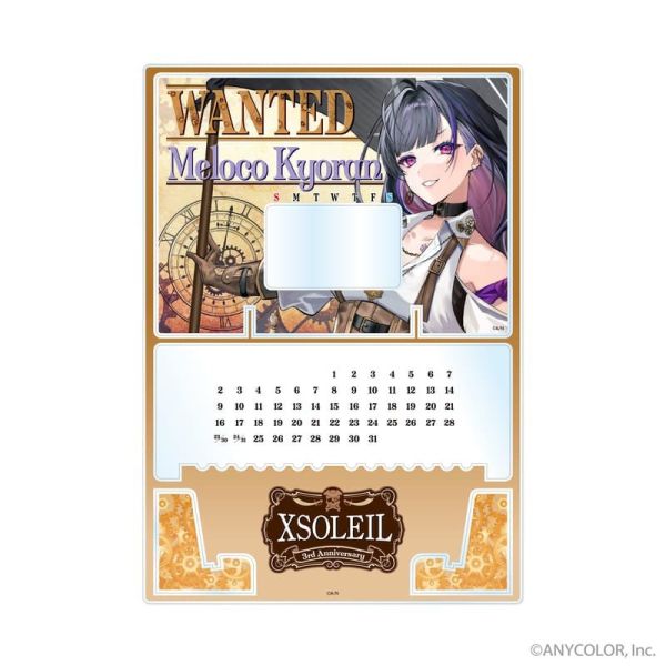 【史派克工廠】預購免運7月 彩虹社 NIJISANIJI EN周年企劃 XSOLEIL 壓克力萬年曆 3款 1226 彩虹社 NIJISANIJI EN周年企劃 XSOLEIL 壓克力萬年曆 3款