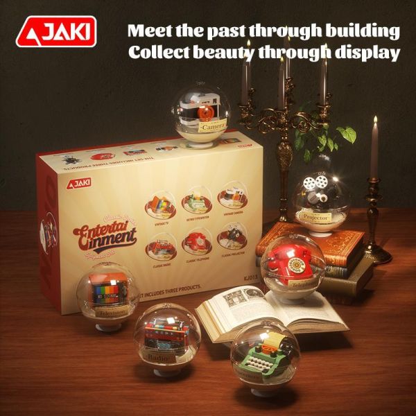 【史派克工廠】預購免運26年5月 佳奇 JAKI KJ013 復古電器積木盲盒 英文版 中盒6入 0507 佳奇 JAKI KJ013 復古電器積木盲盒 英文版 中盒6入