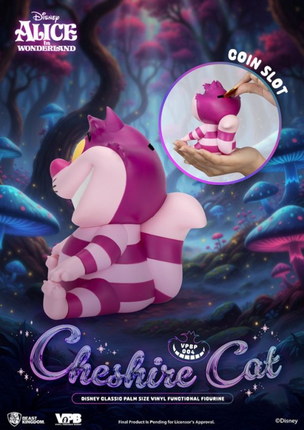 【史派克工廠】預購免運26年Q2 野獸國 VPBP-004 迪士尼經典系列 掌心儲金公仔 柴郡貓 1119 野獸國 VPBP-004 迪士尼經典系列 掌心儲金公仔 柴郡貓