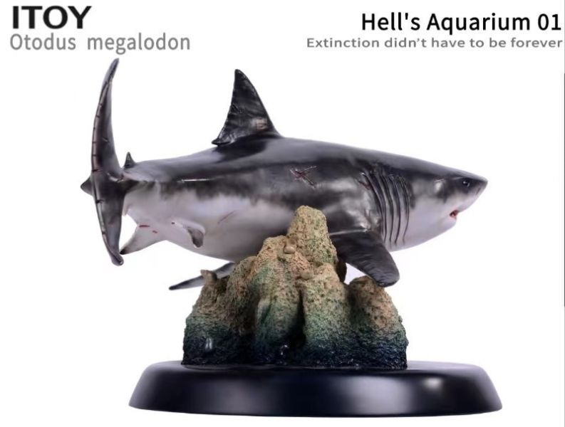 【史派克工廠】結單 預購免運 ITOY 地獄水族館 第一彈 巨齒鯊 鯊魚 雕像 40cm 訂 0125 ITOY 地獄水族館 第一彈 巨齒鯊 鯊魚 雕像 40cm