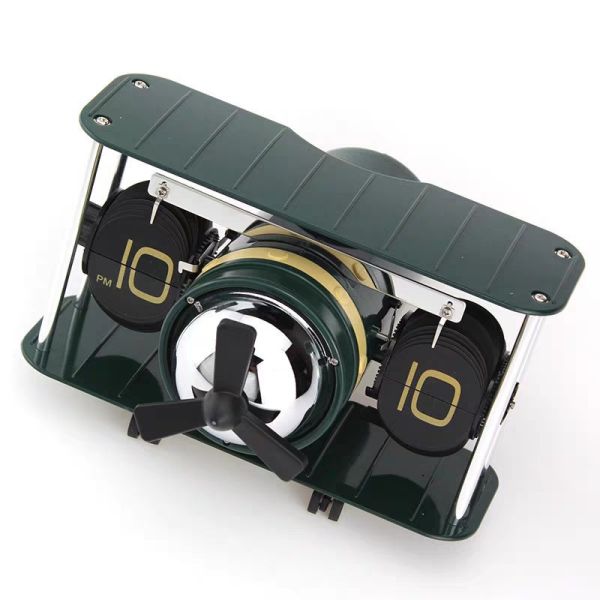 【史派克工廠】預購免運26年1月 MIDCLOCK 桌面自動翻頁時鐘 飛機經典款 12小時制 4色 1224 MIDCLOCK 桌面自動翻頁時鐘 飛機經典款 12小時制 4色