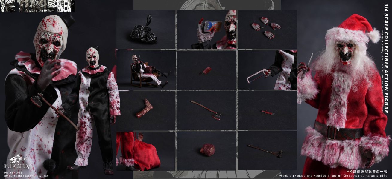 【史派克工廠】結單預購25年Q1 FISH BONETOYS NO FB-Z018 斷魂小丑 1/6 可動人偶 0725 FISH BONETOYS NO FB-Z018 斷魂小丑 1/6 可動人偶