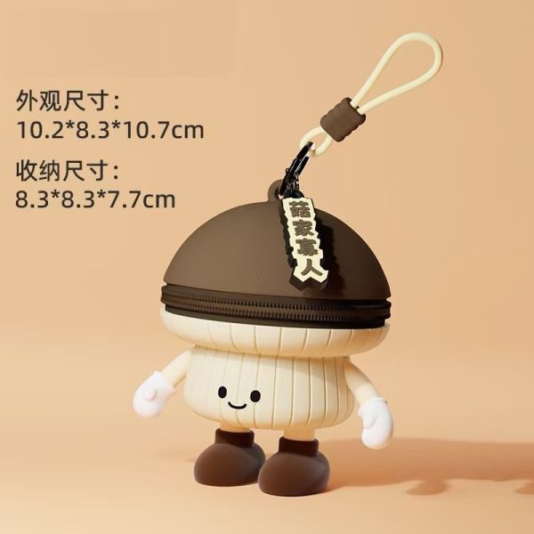 【史派克工廠】預購免運26年2月 Q版大叔 蔬菜系列 蔬菜小包 矽膠 迷你收納包 耳機包 零錢包 四款 0113 多啦A夢 銅鑼燒 記憶吐司 任意門 鈴鐺 小叮噹 矽膠 迷你收納包 耳機包