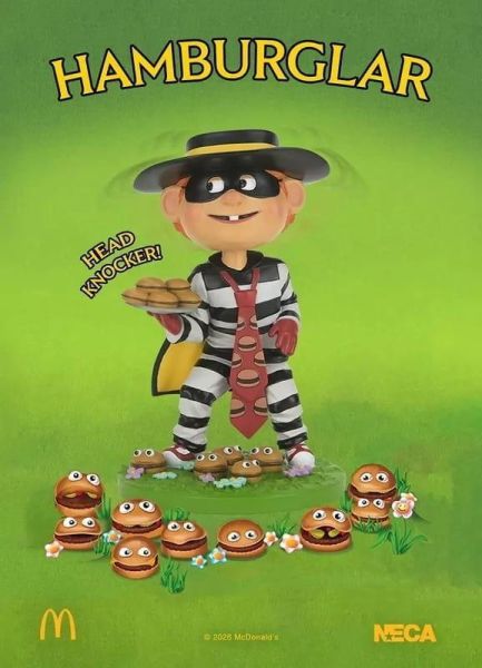 【史派克工廠】結單 Q4 NECA 麥當勞 8吋 McDonald's 漢堡神偷 Hamburglar 搖頭公仔 0903 NECA 麥當勞 8吋 McDonald's 漢堡神偷 Hamburglar 搖頭公仔