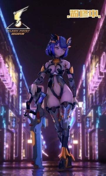 【史派克工廠】現貨免運 閃點模玩 靈姬 緋奈 機娘 1/12 6吋 半包膠 可動 成品 電馭叛客 X1129 免運 閃點模玩 靈姬 緋奈 機娘 1/12 6吋 半包膠 可動 成品 電馭叛客