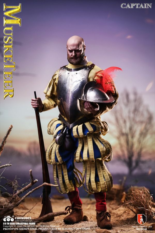 【史派克工廠】結單免運25年Q2 COOMODEL 1/6 帝國系列 西班牙征服者白銅版 火槍步兵長 火槍步兵 1227 COOMODEL 1/6 帝國系列 西班牙征服者白銅版 火槍步兵長 火槍步兵