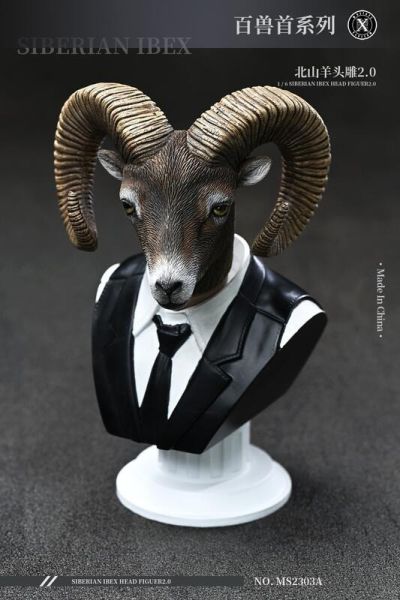 【史派克工廠】結單 預購Q4 Mostoys 1/6 百獸首頭雕系列 北山羊頭雕2.0 MS2303AB 共2款 0807 Mostoys 1/6 百獸首頭雕系列 北山羊頭雕2.0 MS2303AB 共2款