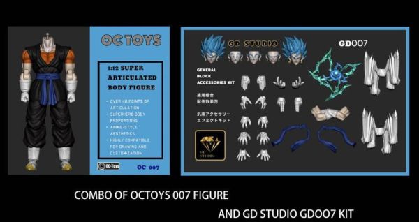 【史派克工廠】結單25年Q3 OCTOYS 七龍珠 超藍款 貝吉特 究極合體人 GD007 可動人偶 0408 OCTOYS 七龍珠 超藍款 貝吉特 究極合體人 可動人偶