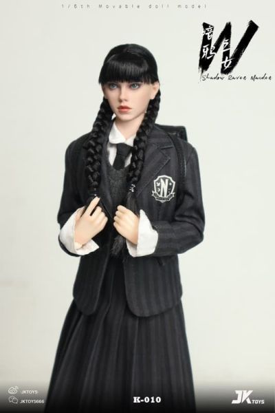【史派克工廠】預購免運25年Q4 JKTOYS 1/6 暗鴉之女星期三cosplay版 K-010 可動人偶 0907 JKTOYS 1/6 暗鴉之女星期三cosplay版 K-010 可動人偶