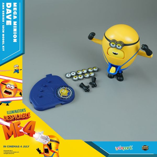 【史派克工廠】現貨 yolopark AMK 神偷奶爸4 小小兵 SUPERDAVE 12cm AMK 神偷奶爸4 SUPERDAVE 12cm yolopark 小小兵