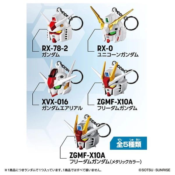 【史派克工廠】預購免運26年8月 萬代 盒玩 鋼彈頭 鑰匙圈盲盒 中盒9入全5種 0710 萬代 盒玩 鋼彈頭 鑰匙圈盲盒 中盒9入全5種