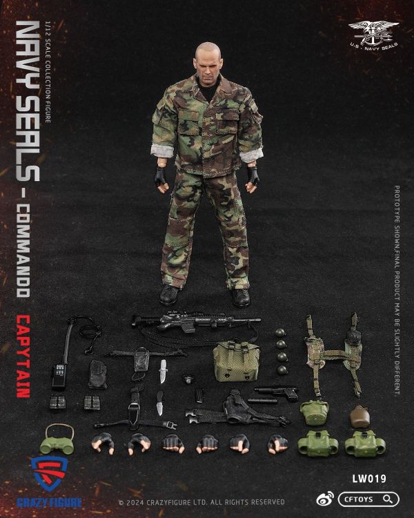 【史派克工廠】結單 預購免運25年Q1 Crazy Figure 1/12 海豹特種部隊 突擊小隊隊長 LW019 0619 Crazy Figure 1/12 海豹特種部隊 突擊小隊隊長 LW019