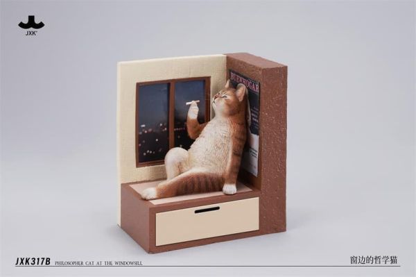 【史派克工廠】預購26年Q1 JXK 1/6 窗邊的哲學貓 寵物 動物 模型 公仔 JXK317 共四款 1128 JXK 1/6 窗邊的哲學貓 寵物 動物 模型 公仔 JXK317 共四款