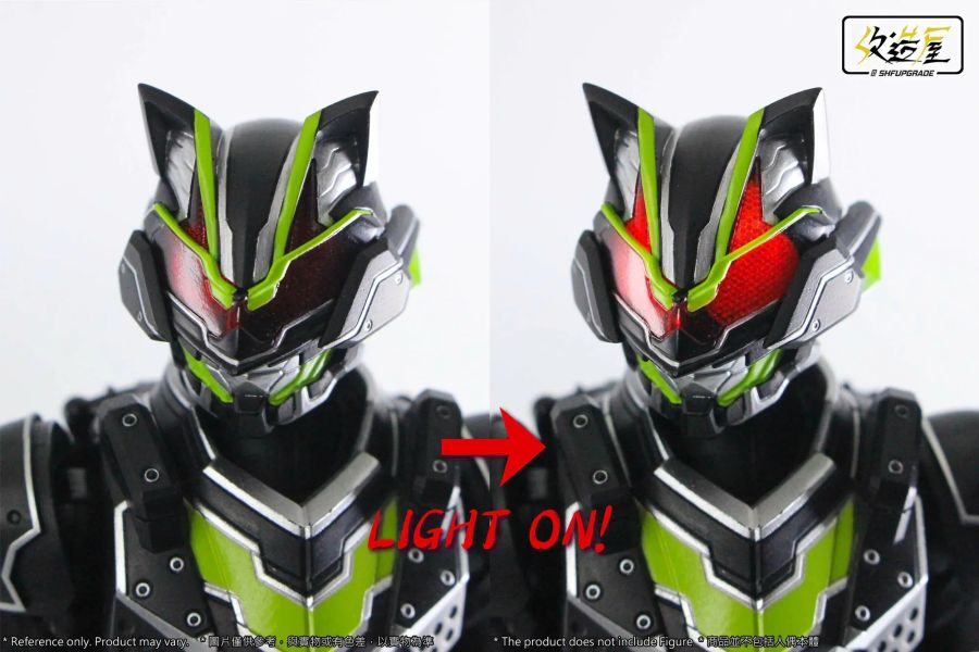 【史派克工廠】結單25年Q2 改造屋 shf 假面騎士 漆黑大將軍 發光頭雕 0225 改造屋 shf 假面騎士 漆黑大將軍 發光頭雕