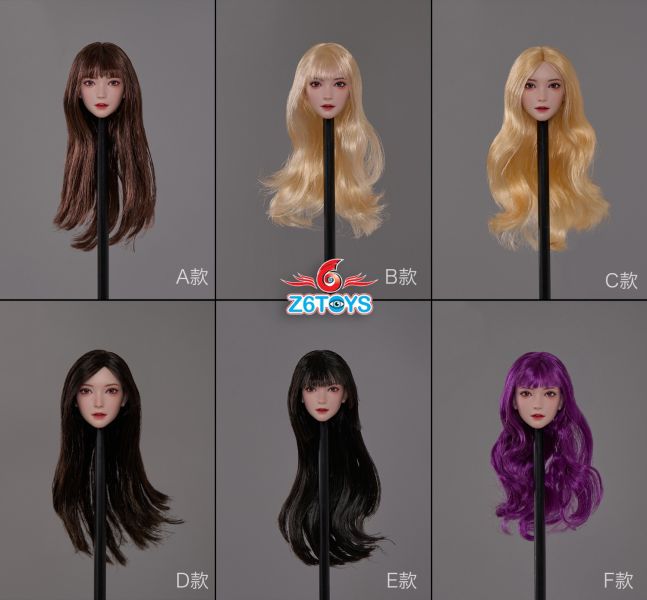 【史派克工廠】結單免運4月 Z6TOYS 1/6 亞洲可動眼美女頭雕 月月 ZC016ABCDEF 共6款 0410 Z6TOYS 1/6 亞洲可動眼美女頭雕 月月 ZC016ABCDEF 共6款