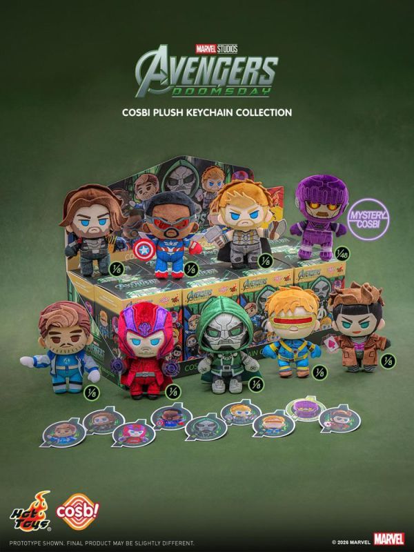 【史派克工廠】預購免運11月HOT TOYS PPLU125N 復仇者聯盟 末日崛起 絨毛吊飾 盲盒 中盒8入 1013 HOT TOYS PPLU125N 復仇者聯盟 末日崛起 絨毛吊飾 盲盒 中盒8入