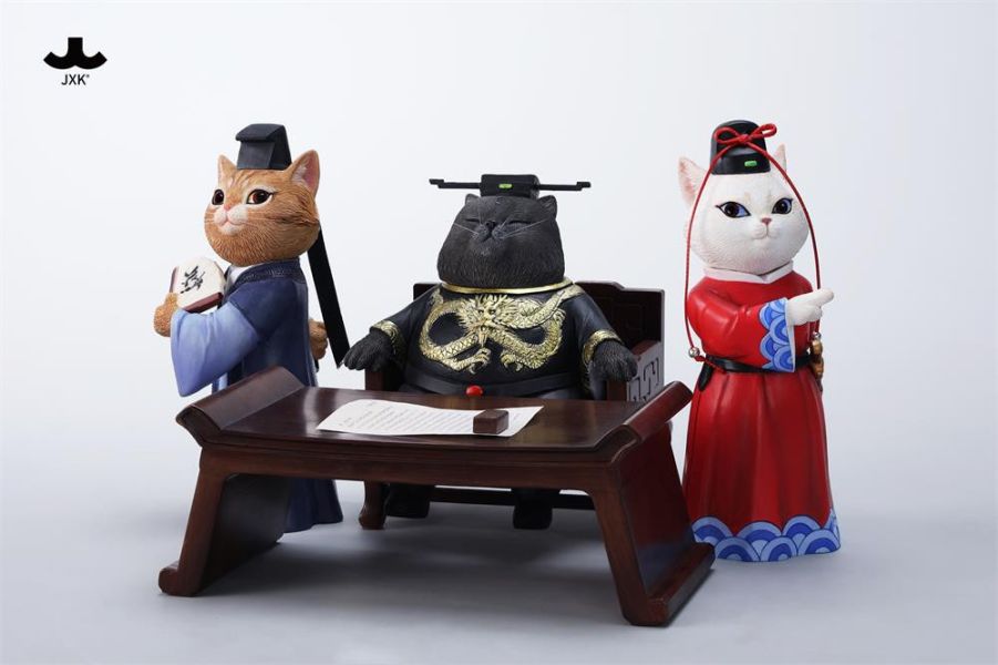 【史派克工廠】結單25年Q1 JXK 1/6 喵青天 貓 公仔 包青天 JXK267 共4款 0114 JXK 1/6 喵青天 貓 公仔 包青天 JXK267 共4款