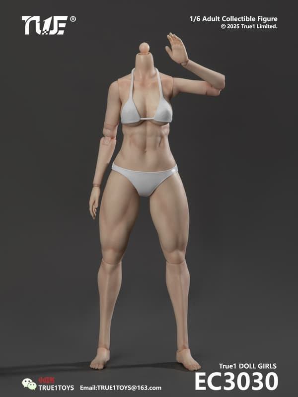 【史派克工廠】預購26年Q2 True1Toys 肌肉腿版關節可動女素體 大胸 EC3030 白肌色/淺麥色 1210 True1Toys 肌肉腿版關節可動女素體 大胸 EC3030 白肌色/淺麥色