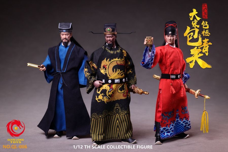 【史派克工廠】結單免運25年Q4 QIANLONG TOYS 1/12大宋南俠 展昭 公孫策 包青天 可動人偶 0618 QIANLONG TOYS 1/12大宋南俠 展昭 公孫策 包青天 可動人偶