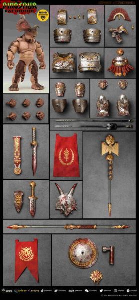 【史派克工廠】結單免運25年Q2 AXYTOYS 恐龍戰場 食草帝國 角龍軍團 豪華版 灰色紅色黃色限定色 0319 AXYTOYS 恐龍戰場 食草帝國 角龍軍團 豪華版 灰色紅色黃色限定色