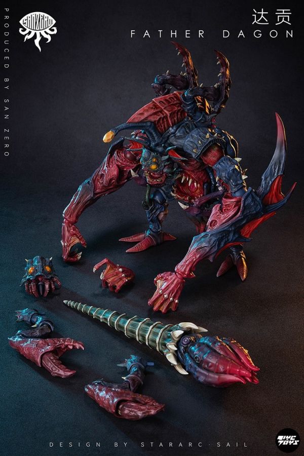 【史派克工廠】結單免運25年Q1 STARARC TOYS 星弧玩具 理性歸零 達貢 克蘇魯 可動 0106 STARARC TOYS 星弧玩具 理性歸零 達貢 克蘇魯 可動