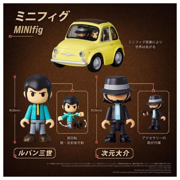 【史派克工廠】預購免運27年6月 TAKARATOMY QV-08 魯邦三世 FIAT 飛雅特 500 1029 TAKARATOMY QV-08 魯邦三世 FIAT 飛雅特 500