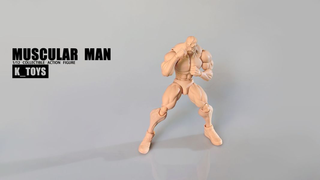 【史派克工廠】結單免運25年Q3 K-Toys 1/12 強壯肌肉男素體 KT01A白肌 黃肌 黑肌 0708 K-Toys 1/12 強壯肌肉男素體 KT01A白肌 黃肌 黑肌