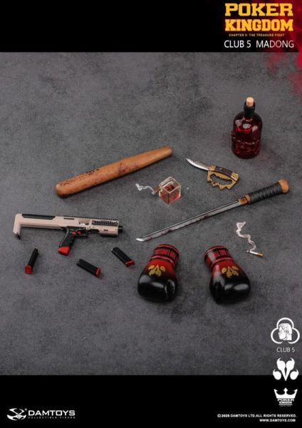 【史派克工廠】結單免運26年Q1 DAMTOYS 1/6 撲克王國 草花5 可動人偶 GK030-A 0829 DAMTOYS 1/6 撲克王國 草花5 可動人偶