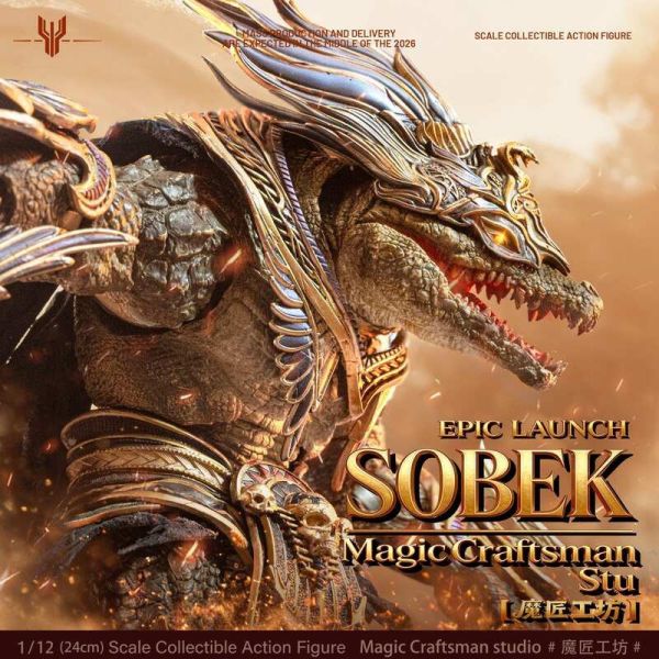 【史派克工廠】預購免運26年Q3 魔匠工坊 亂神殿系列 原創鱷魚 埃及 索貝克 荒漠巨鱷 1/12 可動 0206 魔匠工坊 亂神殿系列 原創鱷魚 埃及 索貝克 荒漠巨鱷 1/12 可動