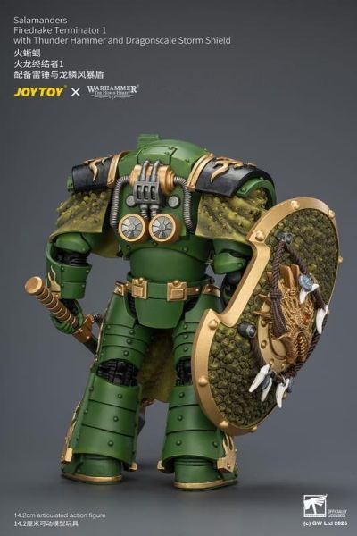 【史派克工廠】預購免運26年9月 joytoy暗源 火龍終結者1 2 配備雷錘與龍鱗風暴盾火蜥蜴 戰鎚 40K 0713 joytoy暗源 火龍終結者1 2 配備雷錘與龍鱗風暴盾火蜥蜴 戰鎚 40K