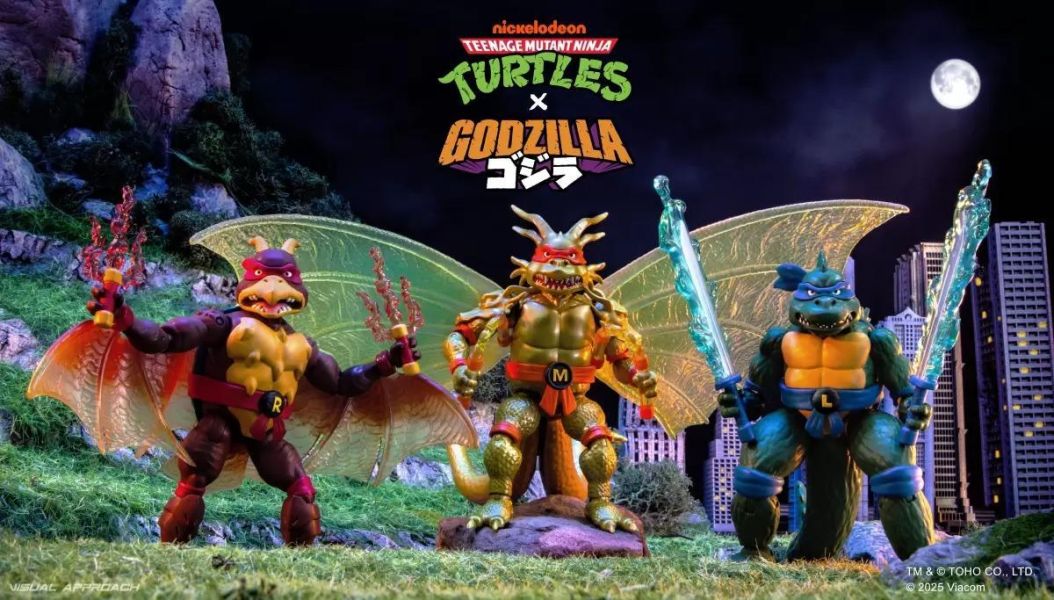 【史派克工廠】結單免運Q3 Playmates TMNT x Godzilla 忍者龜 X 哥吉拉 一套6入 0309 Playmates TMNT x Godzilla 忍者龜 X 哥吉拉 一套6入